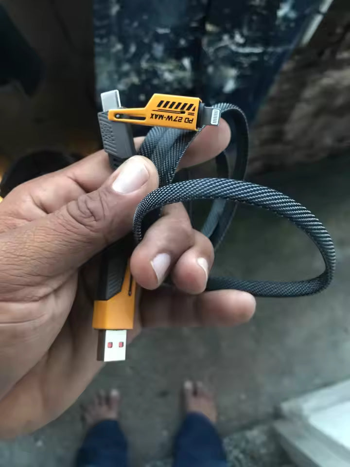 Logilink 60W Fast Charging Data Cable | 4‑in‑1 Multi USB