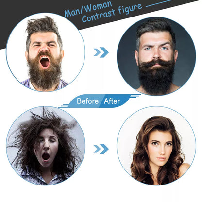 Rechargeable Hair Curler Beard Shawl Comb Multi functional Hair Straightener