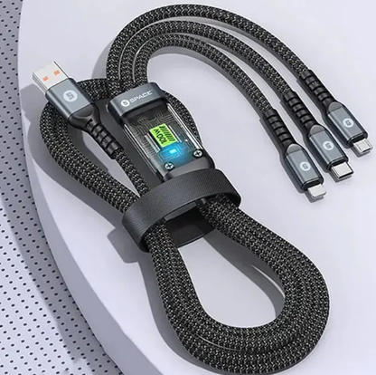 3-in-1 Fast Charging Cable | 100W 5A Fast Multi Charging Cable