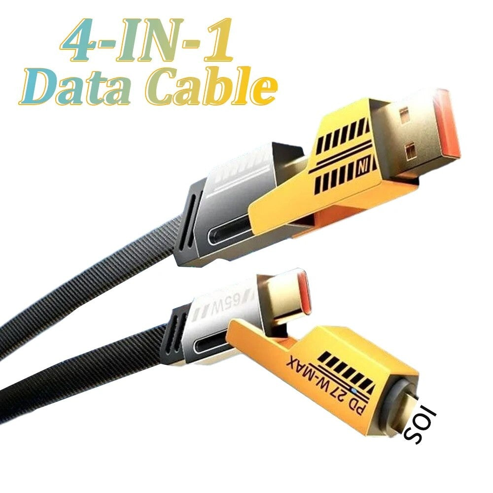 Logilink 60W Fast Charging Data Cable | 4‑in‑1 Multi USB
