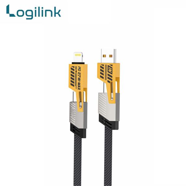 Logilink 60W Fast Charging Data Cable | 4‑in‑1 Multi USB